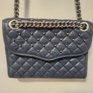 Rebecca Minkoff Leather Quiltee And Studded Handbag